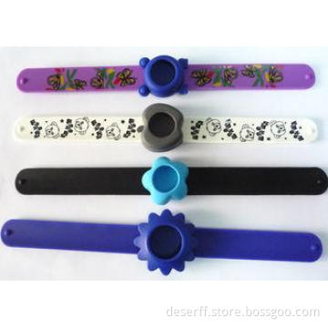 Hot sale band watch bands, silicon snap strap silicone inte